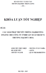 cac giai phap truyen thong marketing online cho cong ty tnhh san xuat dich vu thuong mai duc hoa