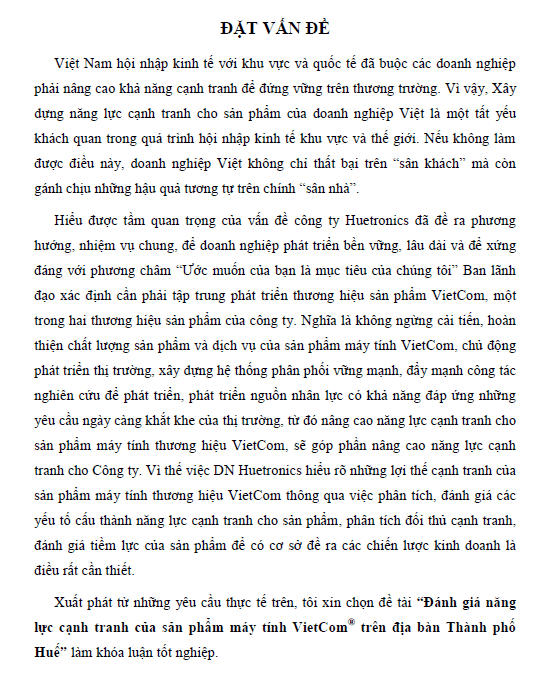 danh gia nang luc canh tranh cua san pham may tinh vietcom tren dia ban thanh pho hue 1