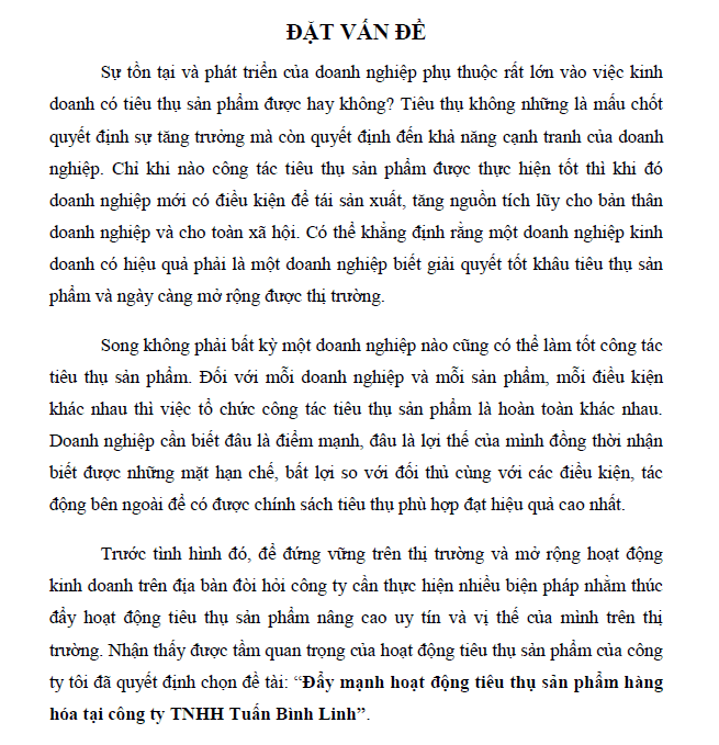 day manh hoat dong tieu thu san pham hang hoa tai cong ty tnhh tuan binh linh