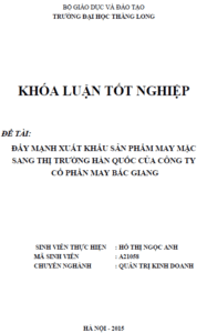 day manh xuat khau san pham may mac sang thi truong han quoc cua cong ty co phan may bac giang