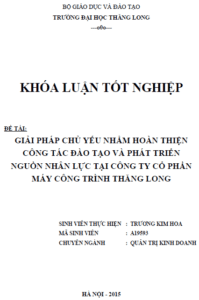 giai phap chu yeu nham hoan thien cong tac dao tao va phat trien nguon nhan luc tai cong ty co phan may cong trinh thang long