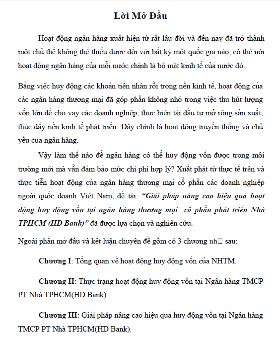 giai phap nang cao hieu qua hoat dong huy dong von tai ngan hang thuong mai co phan phat trien nha tphcm hd bank
