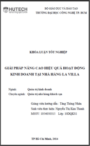 giai phap nang cao hieu qua hoat dong kinh doanh tai nha hang la villa