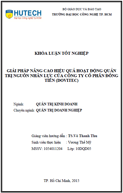 Giải pháp nâng cao hiệu quả hoạt động quản trị nguồn nhân lực của công ty Cổ phần Đồng Tiến (DOVITEC) 1 giai phap nang cao hieu qua hoat dong quan tri nguon nhan luc cua cong ty co phan dong tien dovitec