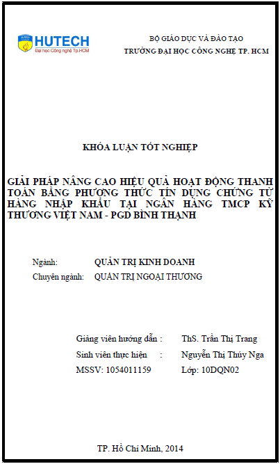 giai phap nang cao hieu qua hoat dong thanh toan bang phuong thuc tin dung chung tu hang nhap khau tai ngan hang tmcp ky thuong viet nam pgd binh thanh