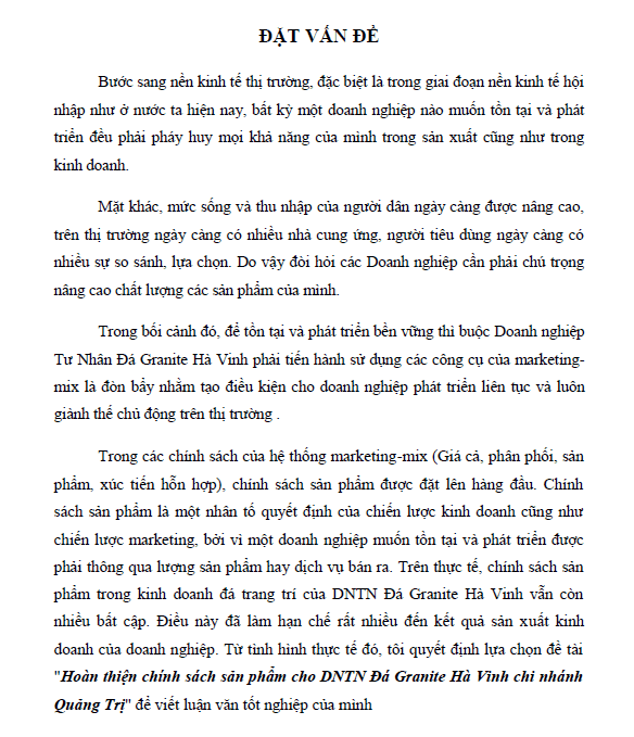 hoan thien chinh sach san pham cho dntn da granite ha vinh chi nhanh quang tri 1