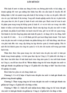 hoan thien cong tac ke toan chi phi san xuat va tinh gia thanh san pham tai cong ty co phan ket cau thep co khi