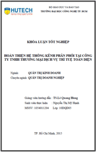 hoan thien he thong kenh phan phoi tai cong ty tnhh thuong mai dich vu tri tue toan dien