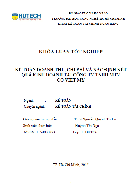 Kế toán doanh thu chi phí và xác định kết quả kinh doanh tại Công ty TNHH MTV Cọ Việt Mỹ 1 ke toan doanh thu chi phi va xac dinh ket qua kinh doanh tai cong ty tnhh mtv co viet my