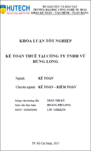 ke toan thue tai cong ty tnhh vu hung long