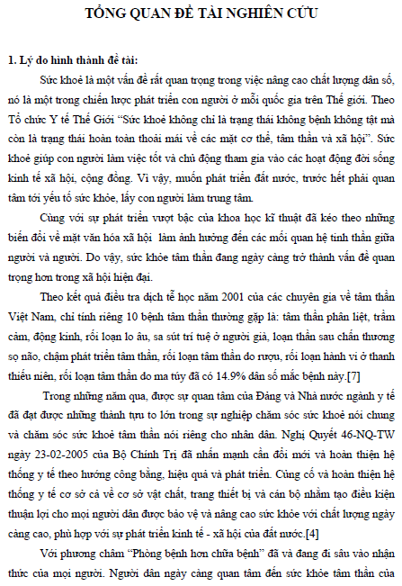 Khảo sát mức độ hài lòng của người bệnh tại Bệnh Viện Tâm Thần Trung Ương II 1 khao sat muc do hai long cua nguoi benh tai benh vien tam than trung uong ii