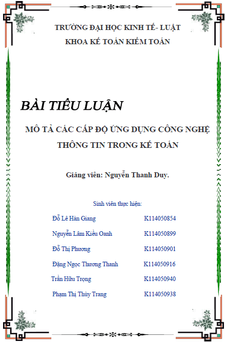 mo ta cac cap do ung dung cong nghe thong tin trong ke toan