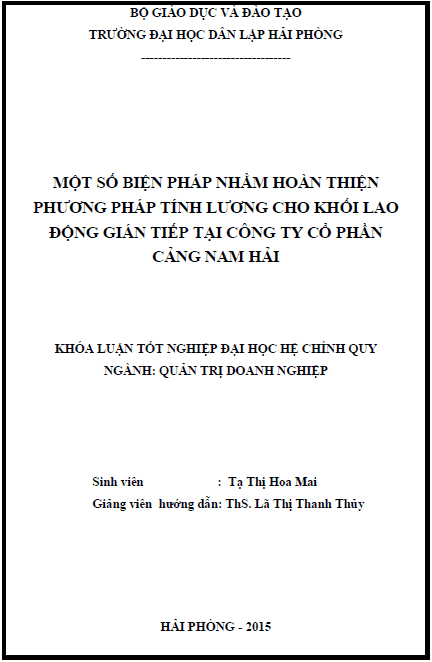 mot so bien phap nham hoan thien phuong phap tinh luong cho khoi lao dong gian tiep tai cong ty co phan cang nam hai