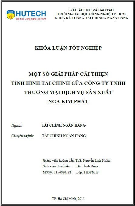 mot so giai phap cai thien tinh hinh tai chinh cua cong ty tnhh thuong mai dich vu san xuat nga kim phat