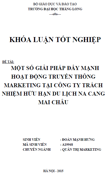 mot so giai phap day manh hoat dong truyen thong marketing tai cong ty tnhh du lich na cang mai chau