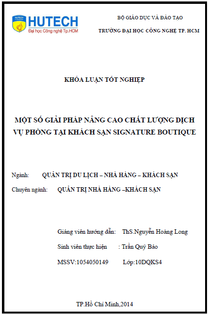 mot so giai phap nang cao chat luong dich vu phong o khach san signature boutiqe