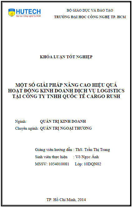 mot so giai phap nang cao hieu qua hoat dong kinh doanh dich vu logistics tai cong ty tnhh quoc te cargo rush 1