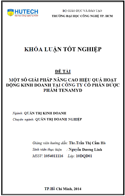 mot so giai phap nang cao hieu qua hoat dong kinh doanh tai cong ty co phan duoc pham tenamyd