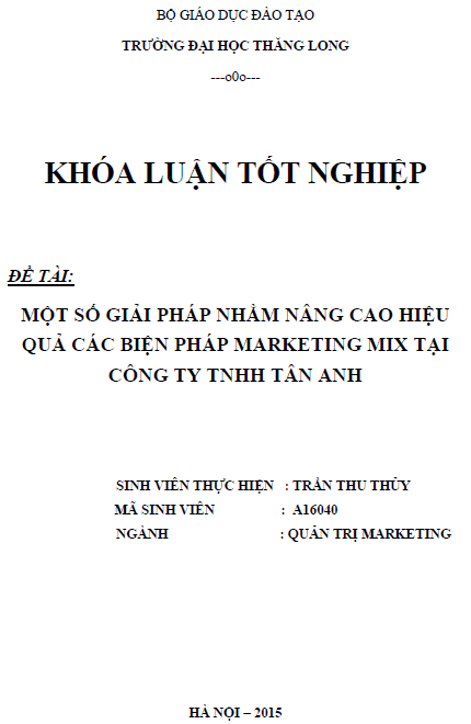 mot so giai phap nham nang cao hieu qua cac bien phap marketing mix tai cong ty tnhh tan anh