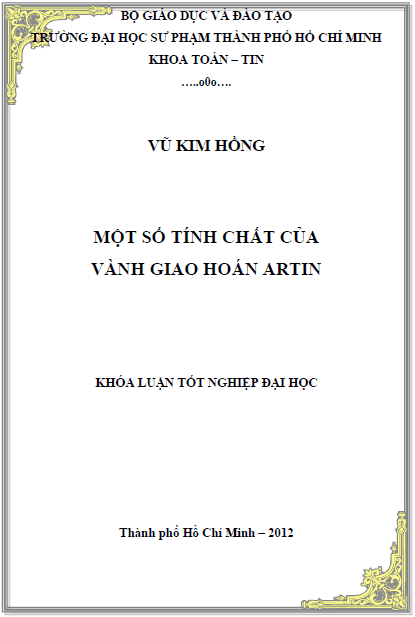 mot so tinh chat cua vanh giao hoan artin