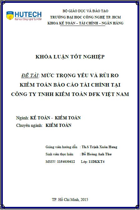 muc trong yeu va rui ro kiem toan bao cao tai chinh tai cong ty tnhh kiem toan dfk viet nam