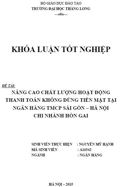nang cao chat luong hoat dong thanh toan khong dung tien mat tai ngan hang tmcp sai gon ha noi chi nhanh hon gai