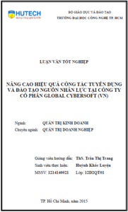 nang cao hieu qua cong tac tuyen dung va dao tao nguon nhan luc tai cong ty co phan global cybersoft vn