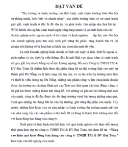 nang cao hieu qua hoat dong ban hang cua cong ty tnhh thuong mai va dich vu dai toan