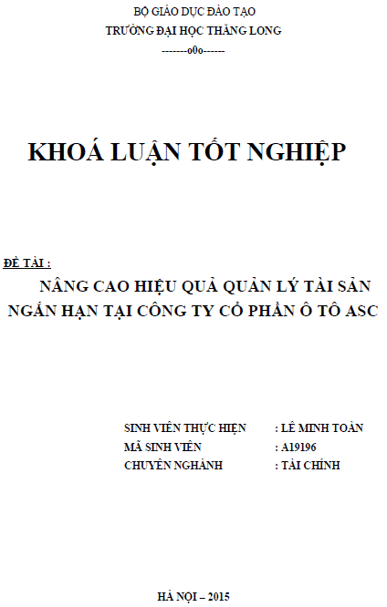 nang cao hieu qua quan ly tai san ngan han tai cong ty co phan o to asc
