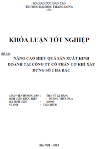 nang cao hieu qua san xuat kinh doanh tai cong ty co phan co khi xay dung so 2 ha bac