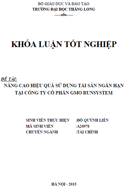 nang cao hieu qua su dung tai san ngan han tai cong ty co phan gmo runsystem