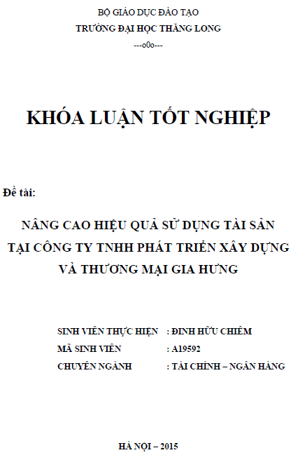 nang cao hieu qua su dung tai san tai cong ty tnhh phat trien xay dung va thuong mai gia hung