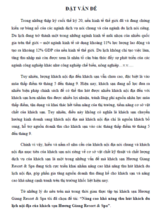 nang cao kha nang thu hut khach du lich noi dia cua khach san huong giang resort spa