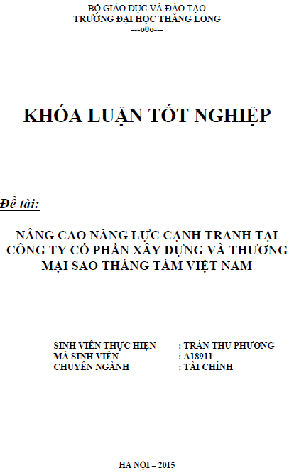 nang cao nang luc canh tranh tai cong ty co phan xay dung va thuong mai sao thang tam viet nam
