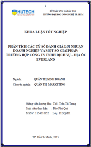 phan tich cac ty so danh gia loi nhuan doanh nghiep va mot so giai phap truong hop cong ty tnhh dich vu dia oc everland