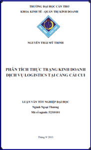 phan tich thuc trang kinh doanh dich vu logistics tai cang cai cui 1