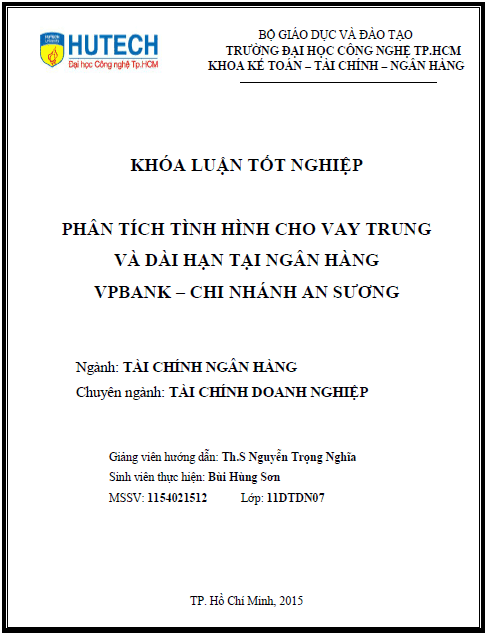 phan tich tinh hinh cho vay trung va dai han tai vpbank chinh nhanh an suong