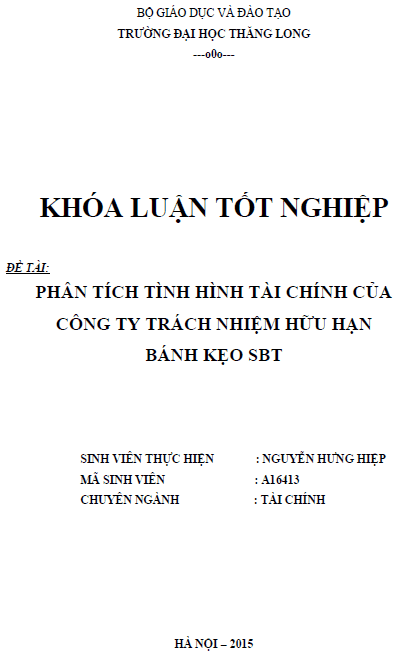 phan tich tinh hinh tai chinh cua cong ty trach nhiem huu han banh keo sbt