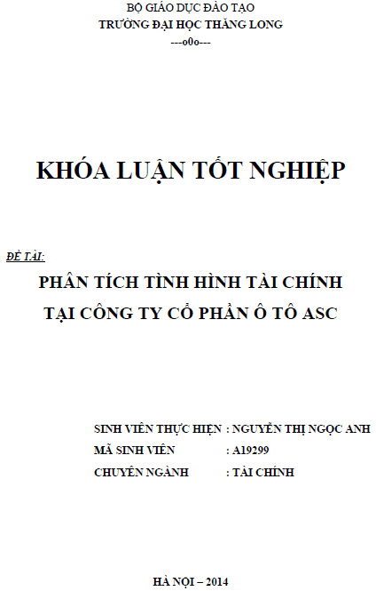 phan tich tinh hinh tai chinh tai cong ty co phan o to asc