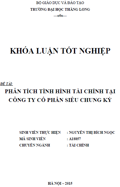 phan tich tinh hinh tai chinh tai cong ty co phan sieu chung ky