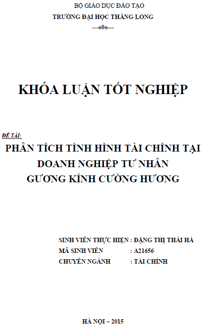 phan tich tinh hinh tai chinh tai doanh nghiep tu nhan guong kinh cuong huong