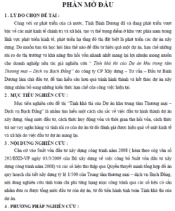 Phân tích tính khả thi của dự án khu trung tâm thương mại dịch vụ Bạch Đằng 10 phan tich tinh kha thi cua du an khu trung tam thuong mai dich vu bach dang