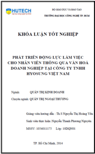 phat trien dong luc lam viec thong qua van hoa doanh nghiep tai cong tnhh hyosung viet nam