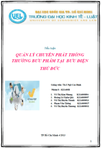 quan ly chuyen phat thong thuong buu pham tai buu dien thu duc