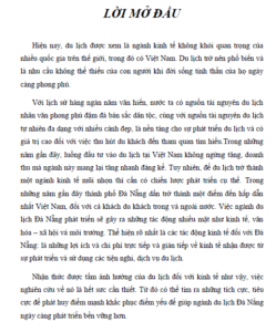 tac dong kinh te cua phat trien du lich tai da nang