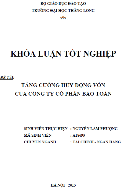 tang cuong huy dong von cua cong ty co phan bao toan