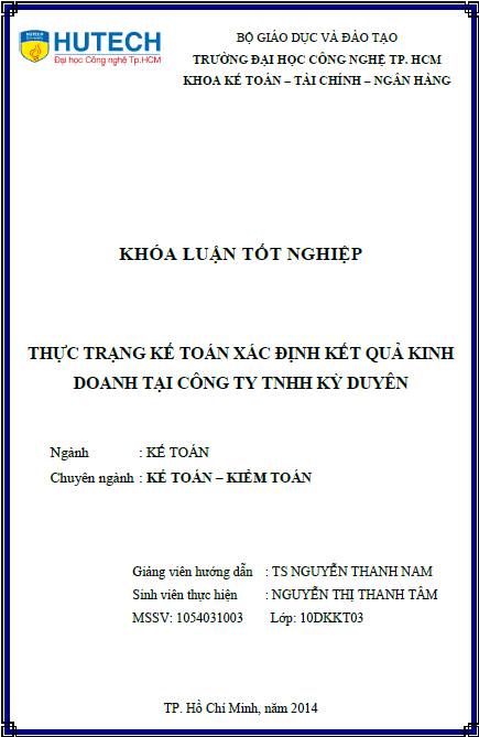 Thực trạng kế toán xác định kết quả kinh doanh tại công ty TNHH Kỳ Duyên 1 thuc trang ke toan xac dinh ket qua kinh doanh tai cong ty tnhh ky duyen