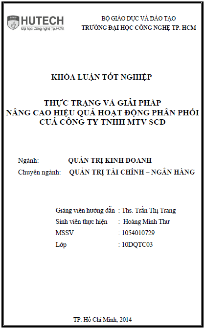 thuc trang va giai phap nang cao hieu qua hoat dong phan phoi cua cong ty tnhh mtv scd 1