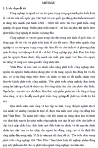 tim hieu thuc trang phat trien cong nghiep tinh vinh phuc