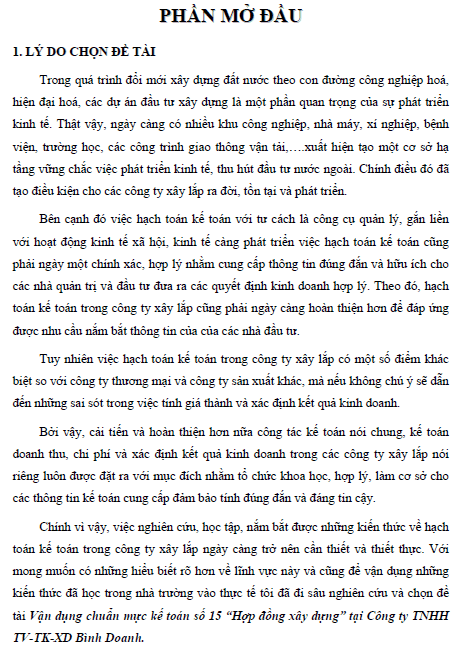 van dung chuan muc ke toan so 15 hop dong xay dung tai cong ty tnhh tu van thiet ke xay dung binh doanh